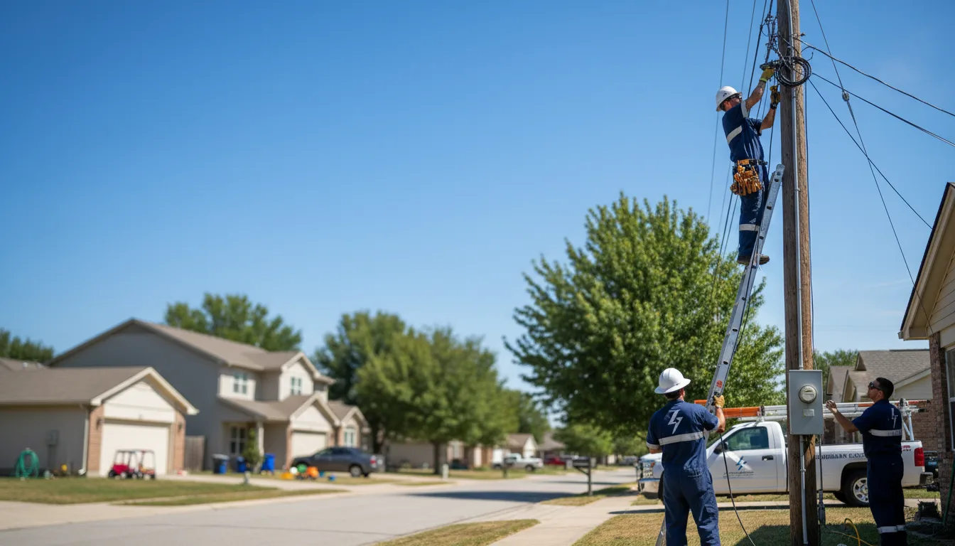 Residential electrician providing installation services in California, MO